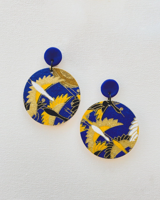 Large Disc Earrings