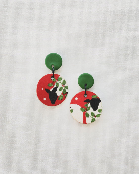 Reversible Medium Disc Earrings