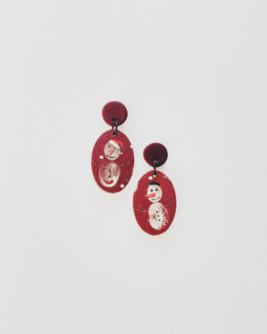Reversible Medium Oval Earrings