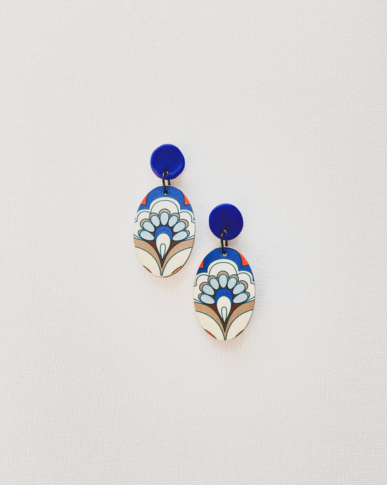 Reversible Medium Oval Earrings