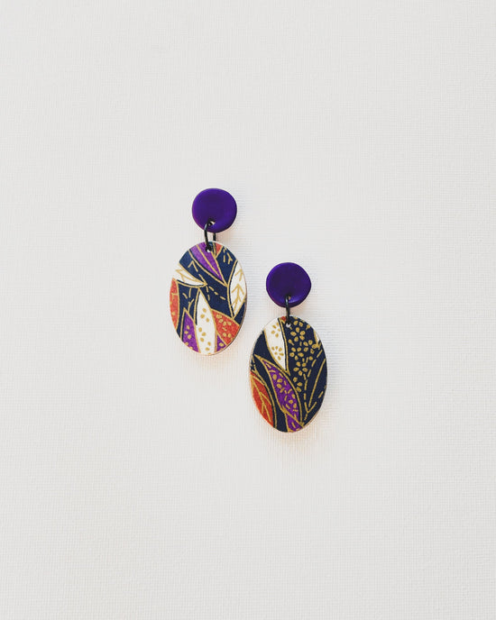 Reversible Medium Oval Earrings