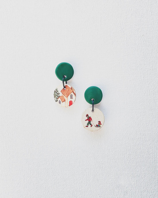 Small Disc Earrings
