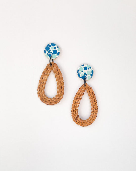Rattan Teardrop Earrings