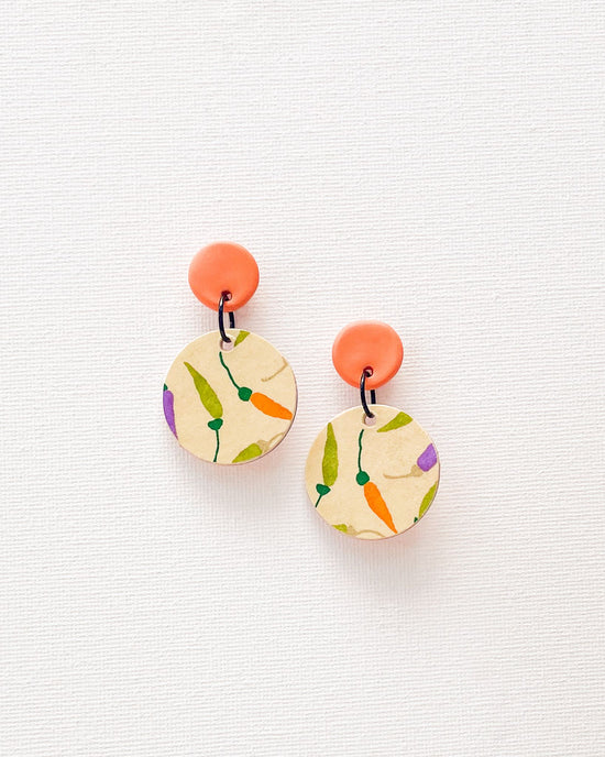 Reversible Medium Disc Earrings