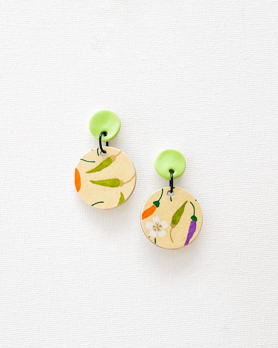 Reversible Medium Disc Earrings