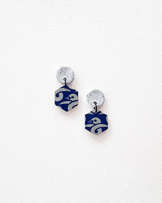 Small Hexagon Earrings