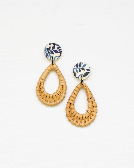 Rattan Teardrop Earrings
