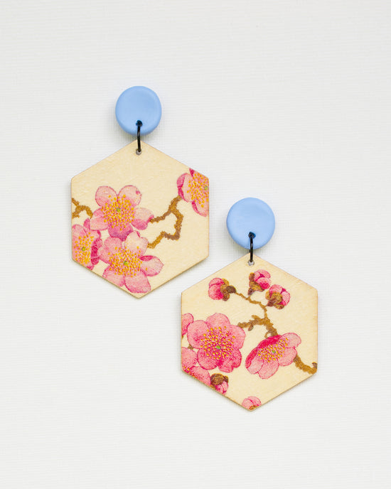 Reversible Large Hexagon Earrings