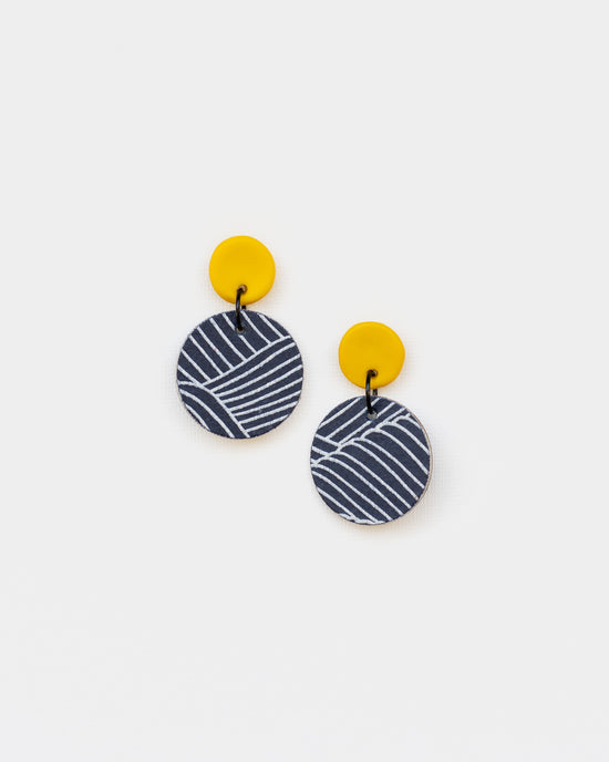 Reversible Medium Disc Earrings