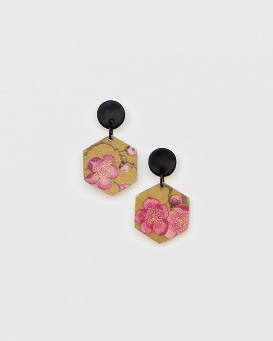 Reversible Medium Hexagon Earrings