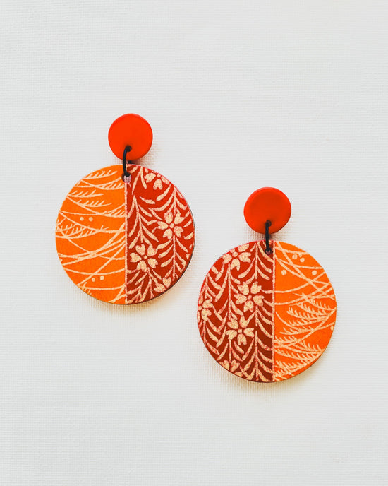 Large Disc Earrings