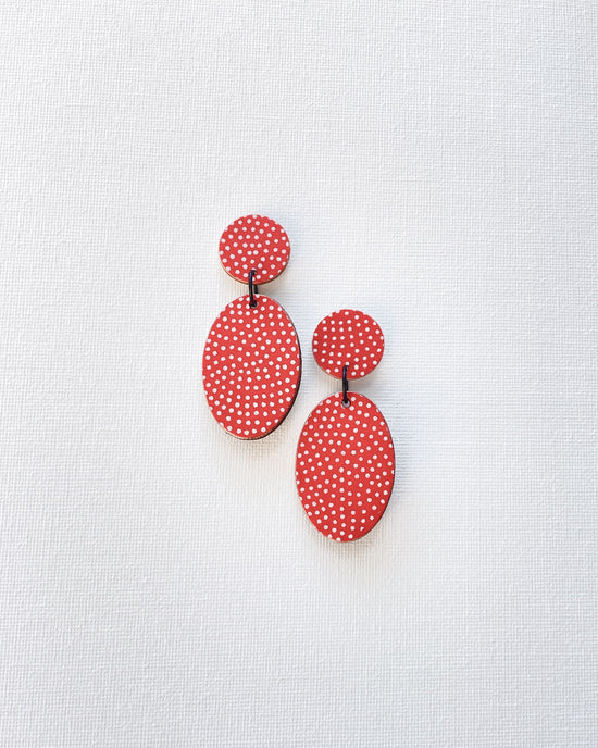 Reversible Medium Oval Earrings