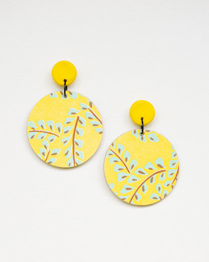 Large Disc Earrings
