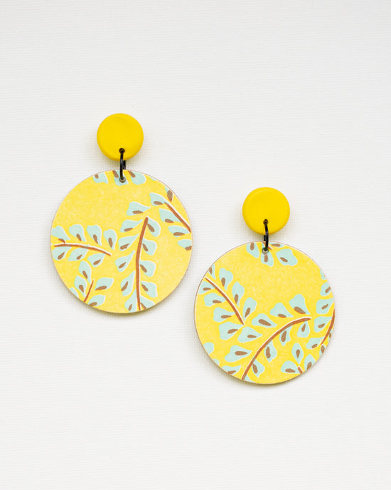 Large Disc Earrings