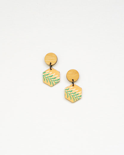 Small Hexagon Earrings