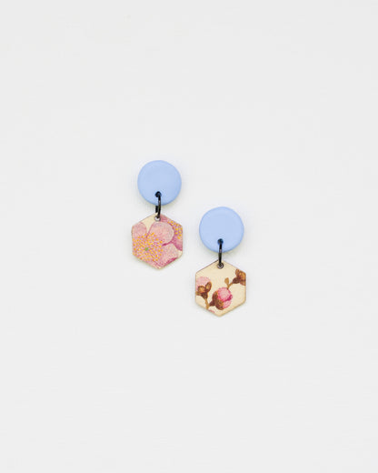 Small Hexagon Earrings